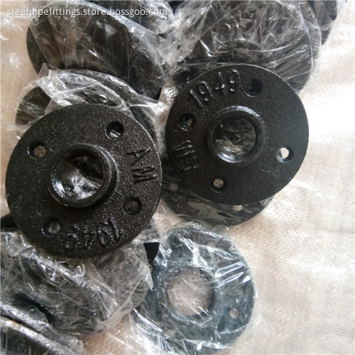 3/4" Malleable Iron Pipe Fittings Floor Flange BSP Threaded
